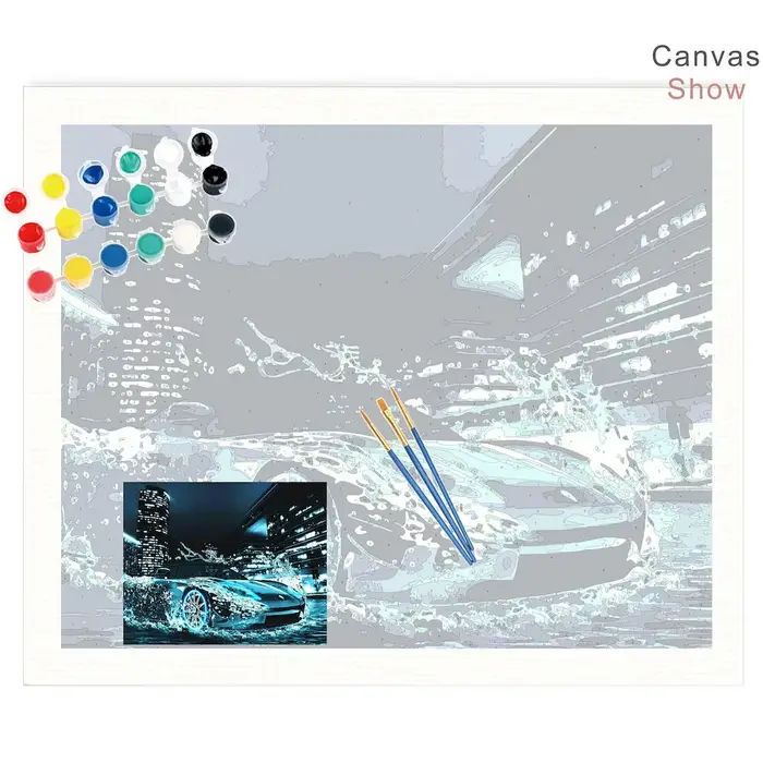 Peinture photo personnalisée par numéros pour adultes sur toile