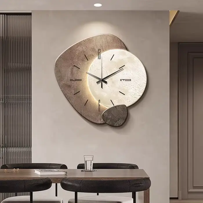Lucky stone Restaurant horloge murale salon moderne Simple nouveau haut de gamme silencieux maison