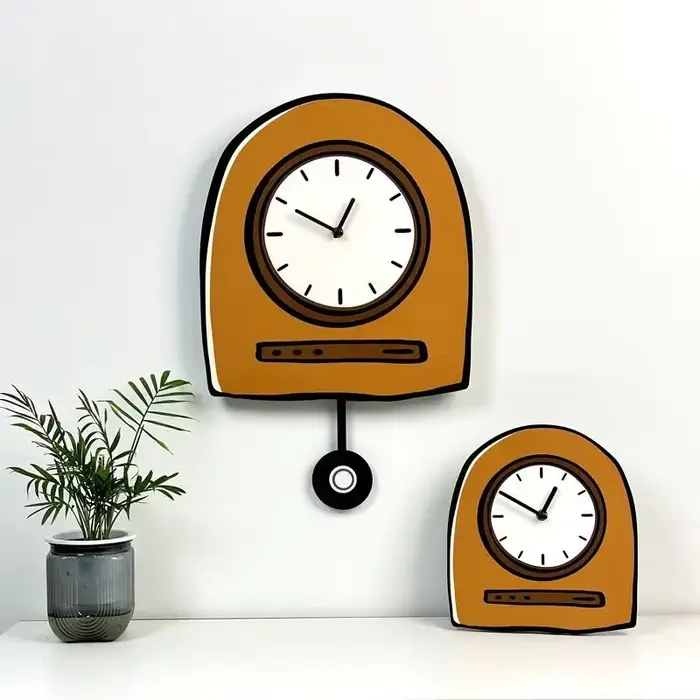 Horloge murale de dessin animé coréen