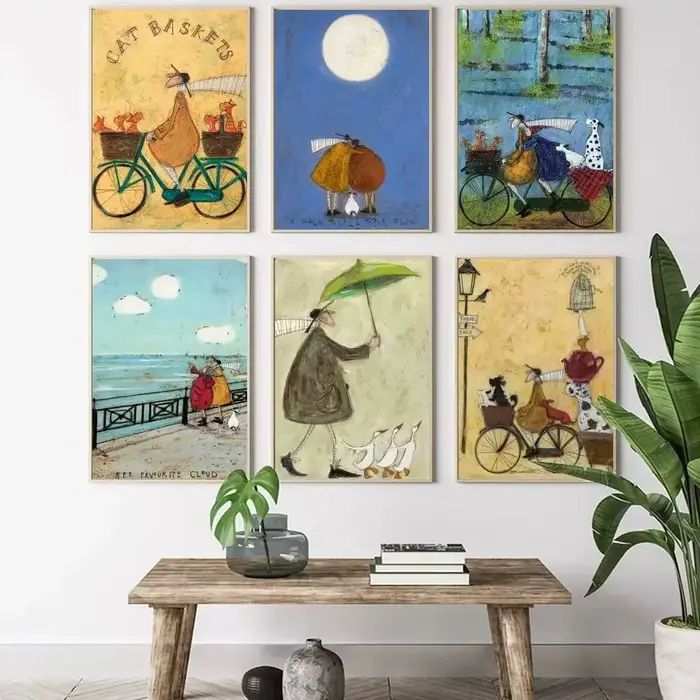 Peinture abstraite de paysage