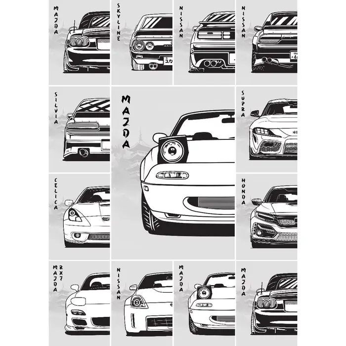 Affiche d'art mural Mazda MX Miata