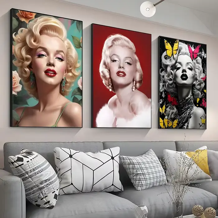 Affiche Imprimée Marilyn Monroe en Papier