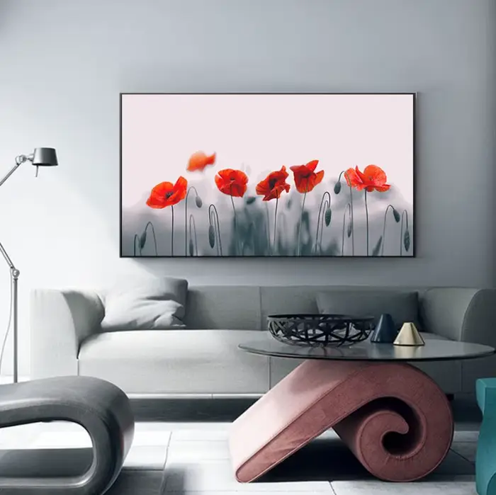 Affiche de fleurs moderne imprimée