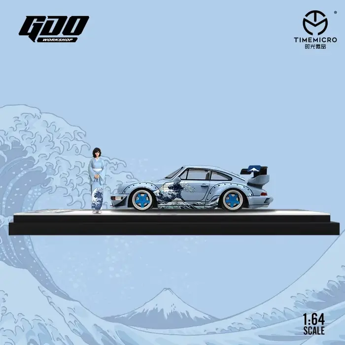 1:64 RWB964 La grande vague de Kanagawa Peinture pour collection et affichage