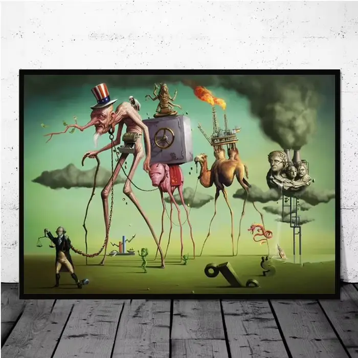 Peintures sur toile surréalisme de Salvador Dali, affiches et imprimés d'art mural célèbres, images 