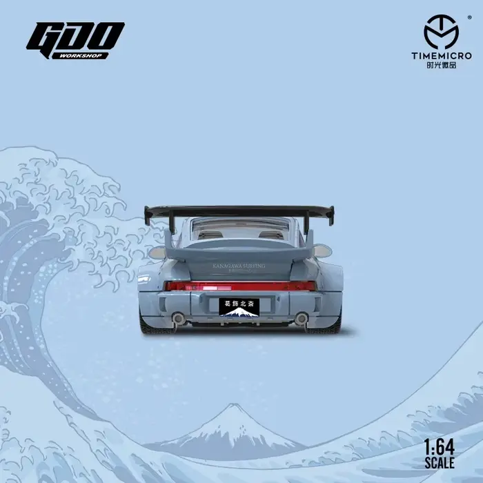 1:64 RWB964 La grande vague de Kanagawa Peinture pour collection et affichage
