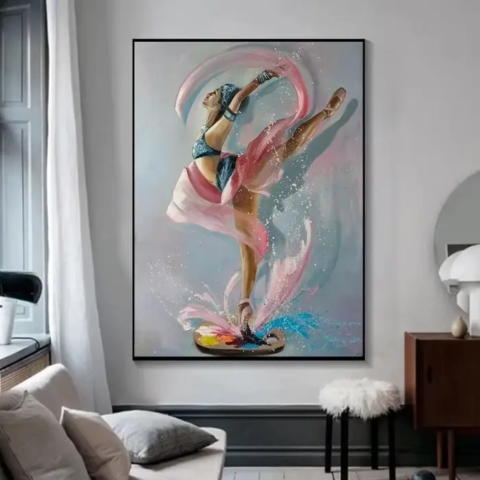 Peinture sur toile de séparés euse de ballet de mode pour la décoration de la maison
