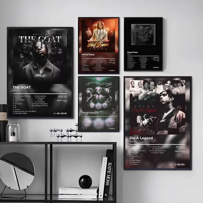 Autocollants d'affiche d'album P-Polo G