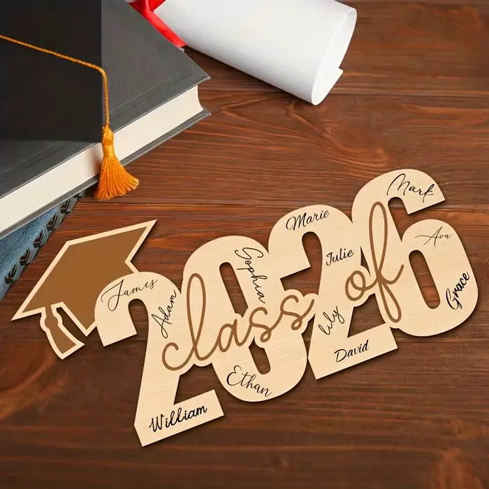 Tableau d'affichage en bois en forme de classe 2026 2026