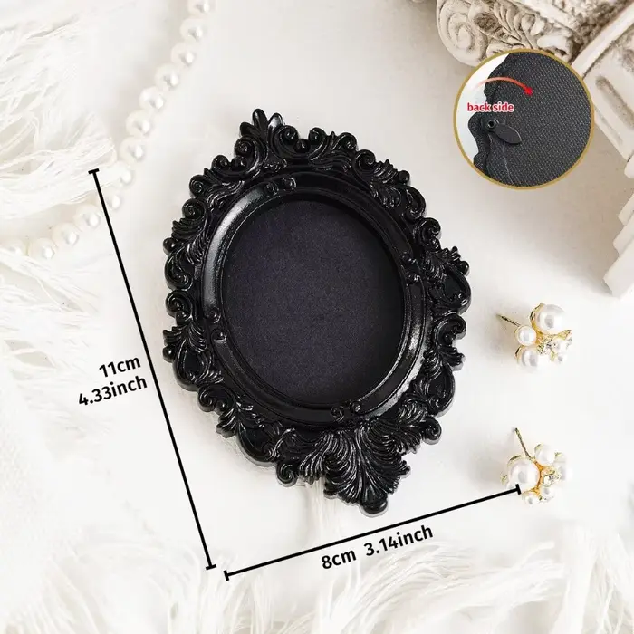 Mini cadres photo suspendus, accessoires photographiques, cadre photo vintage en résine, cadres de p