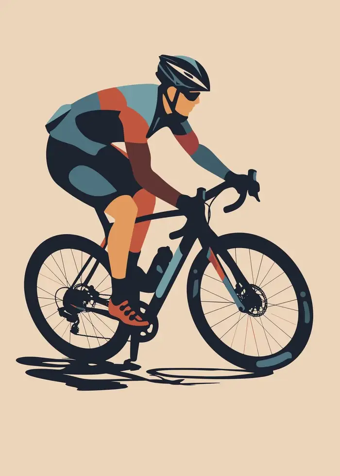 Tableau sur toile cycliste, affiche murale minimaliste de cyclisme, impressions modernes pour décora
