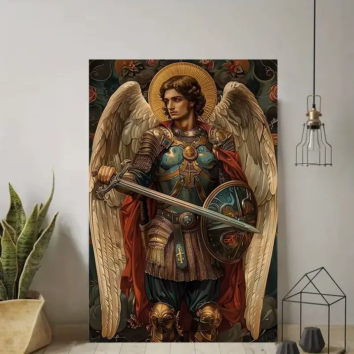 Angelic Kokor-Peinture à l'huile sur toile, oeuvre médiévale, haute définition, imperméable, décolor