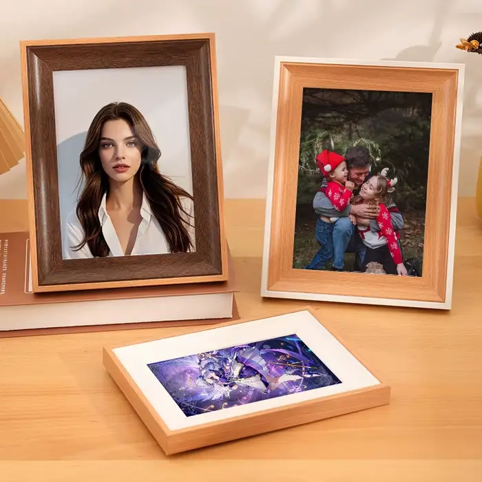 Cadre photo en bois personnalisé pour murs