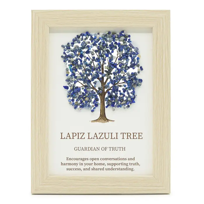 Gemstone Picture - Tree of Life - Lapiz (20x14.7x1cm)