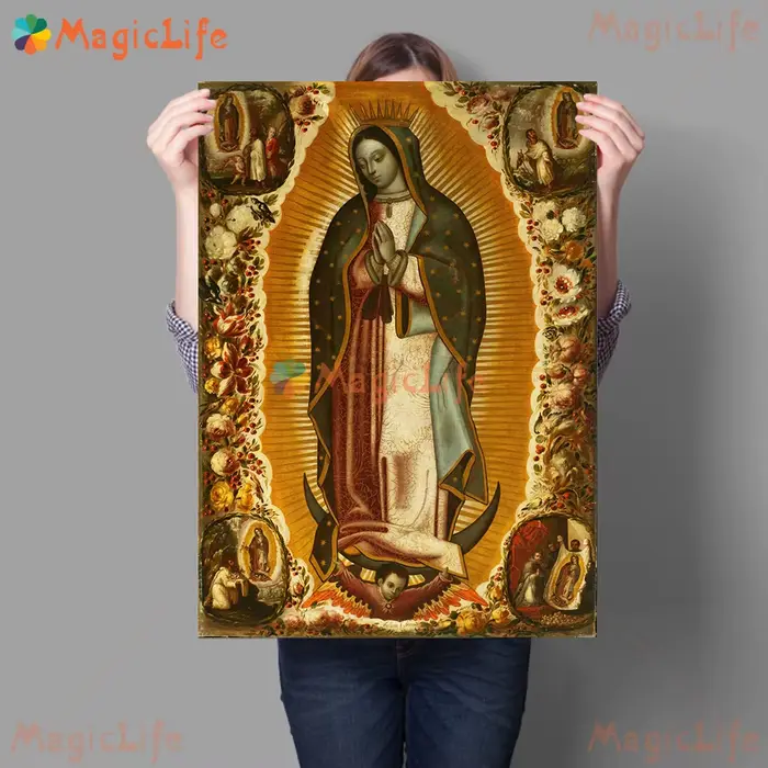 Art Mural du jour de Notre Dame à Guadalupe au mexique