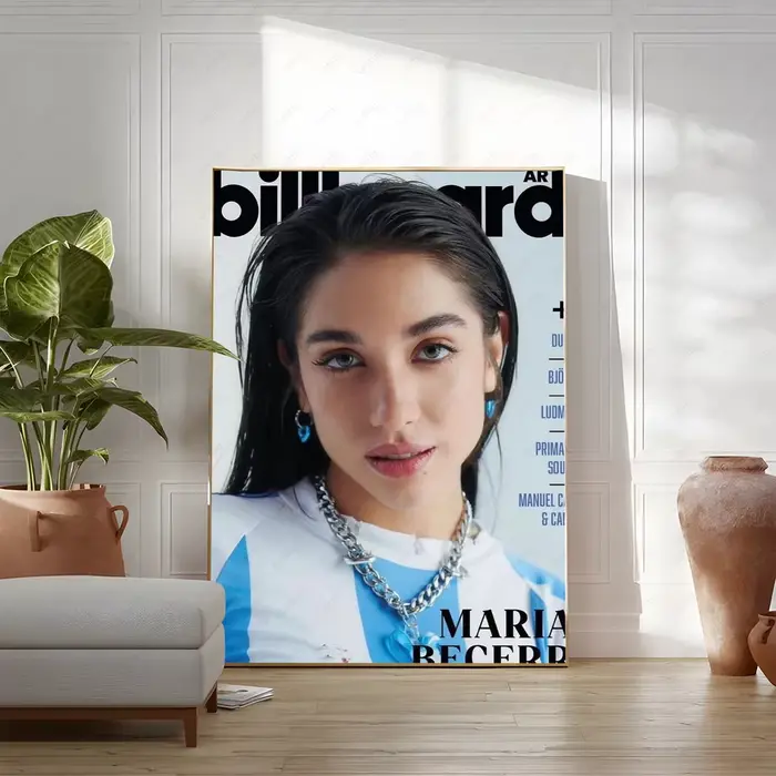 Affiche de chanteur argentin m-maria Becerra, art mural imprimé adapté au salon, chambre à coucher, 