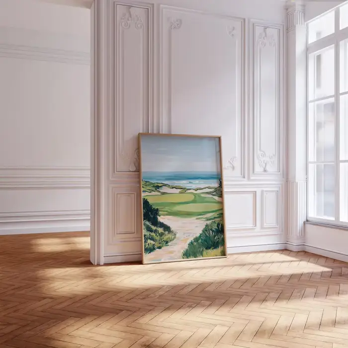Impression de golf à l'aquarelle | Affiche de paysage