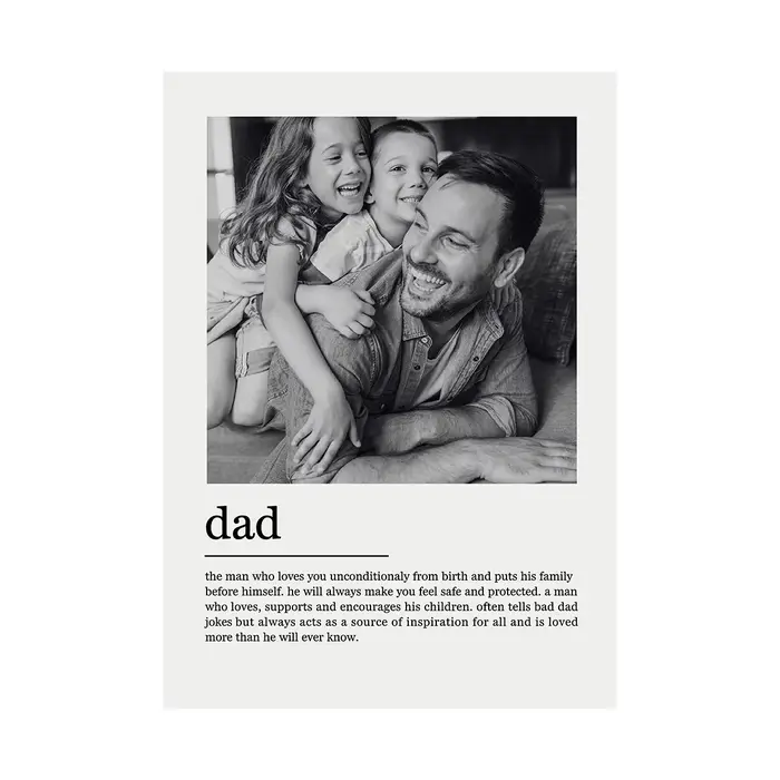 Peinture sur toile personnalisée avec photo de famille, affiche murale personnalisée pour couple, dé