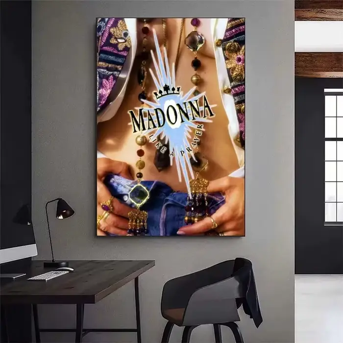 Madonna chanteur affiche galerie toile peinture mur