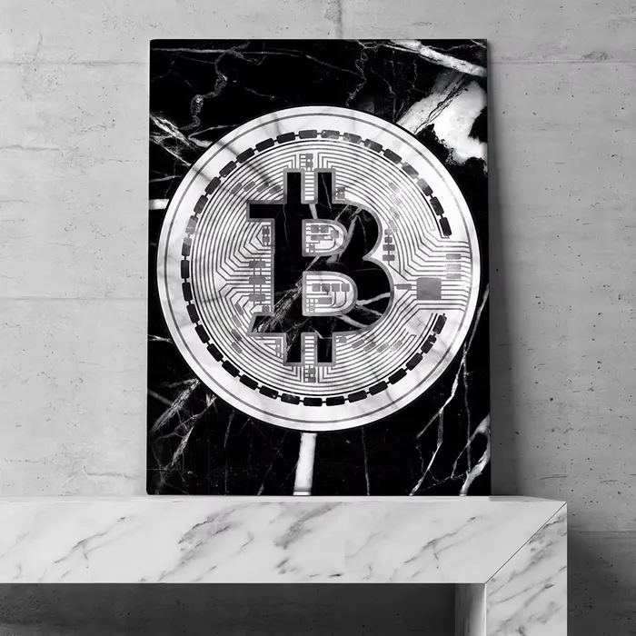 Décoration de la maison peinture rendre l'argent pas des amis mur Art marbre Bitcoin HD impression moderne affiche toile Cuadros photo pour cadeau