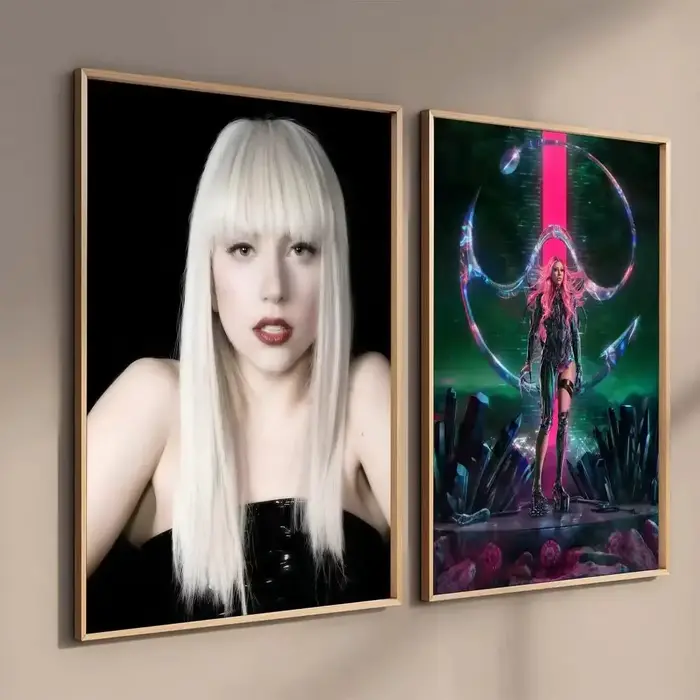 Lady Gaga – affiche d'album de musique chaude, autocollant Mural d'intérieur, affichage de chevet de chambre à coucher, décoration de maison, peinture sur toile