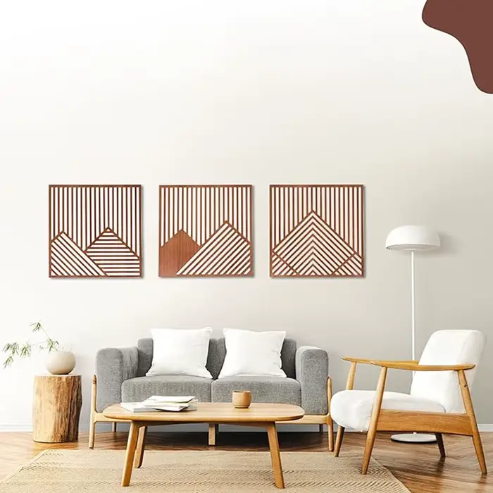 Décoration murale moderne en bois