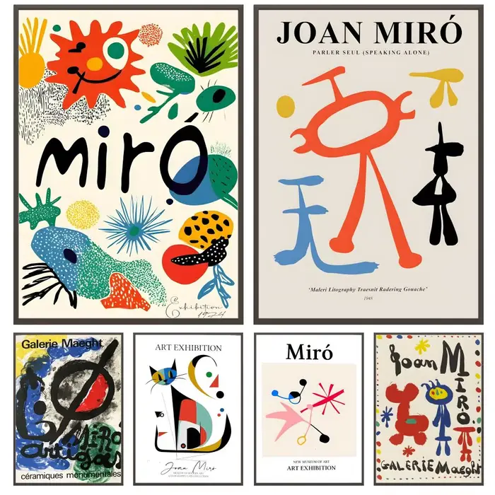 Affiche d'art populaire Jjoan Miro
