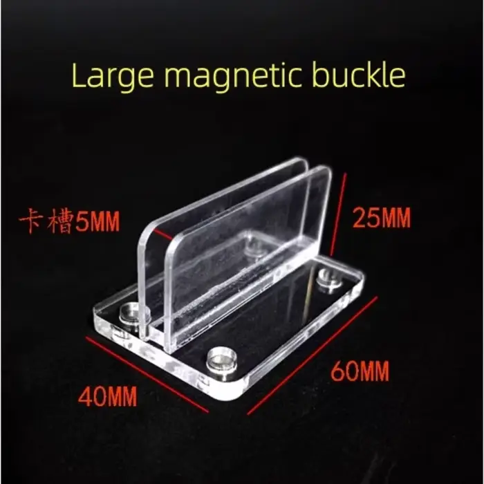 Clip magnétique en acrylique pour affiche de bureau