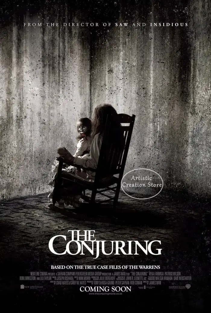 The Conjuring Series Horror Movie Canvas Painting, HD Print Poster for Modern Bedroom Club Wall Art,