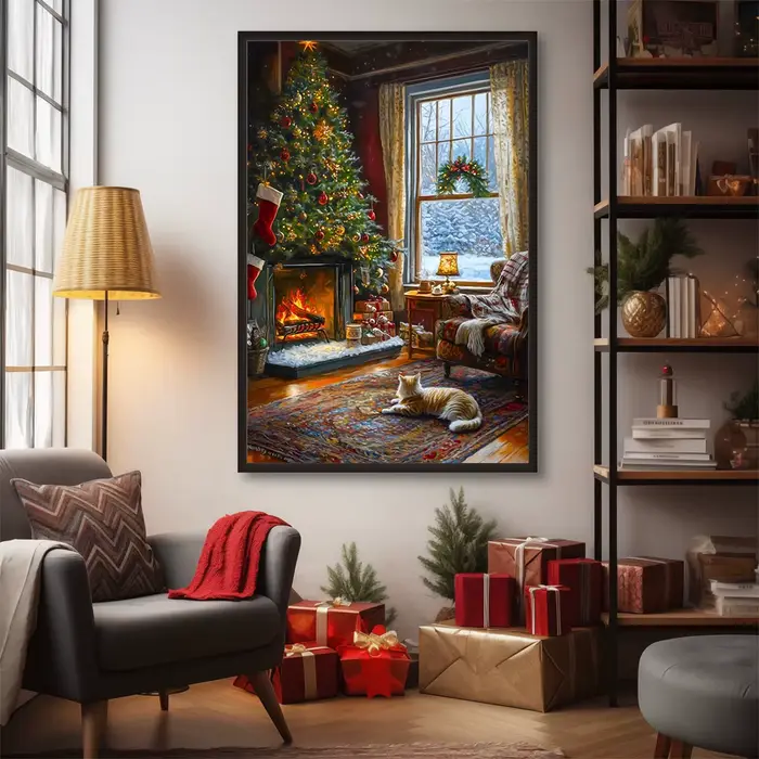Affiches de scène de noël Vintage
