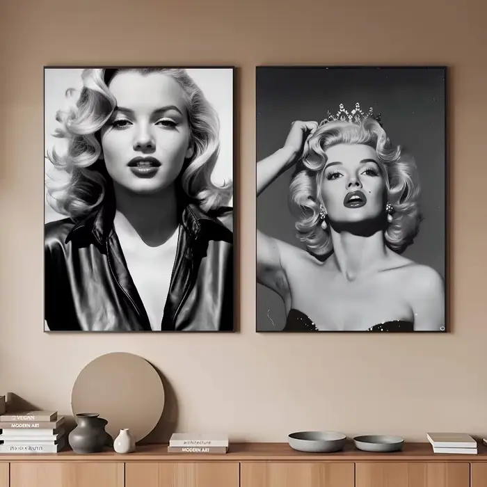 Affiche murale adhésive Marilyn Monroe sur toile