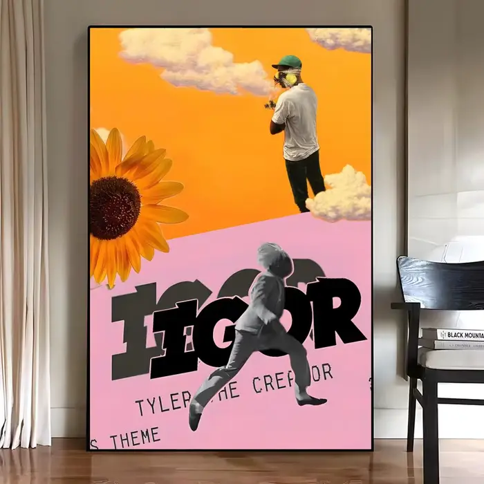 T-Tyler T-the C-CreatorES – affiches imprimées en aquarelle, décoration murale, affiches auto-adhési