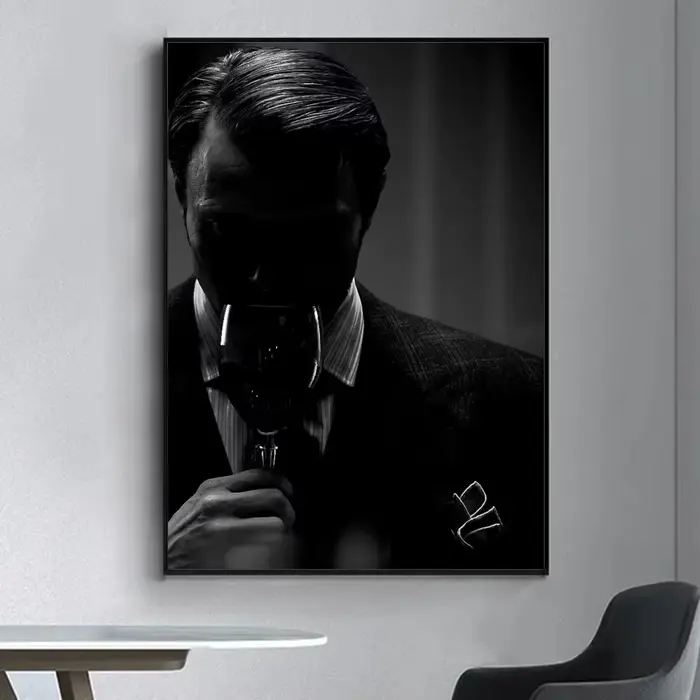 Hannibal – affiche de série TV, autocollant mural fantaisie pour salon, Bar, peinture décorative Vintage