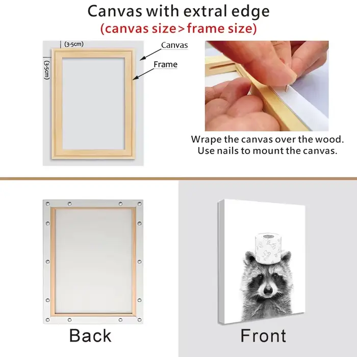 Grandes cadres photo en bois pour bricolage