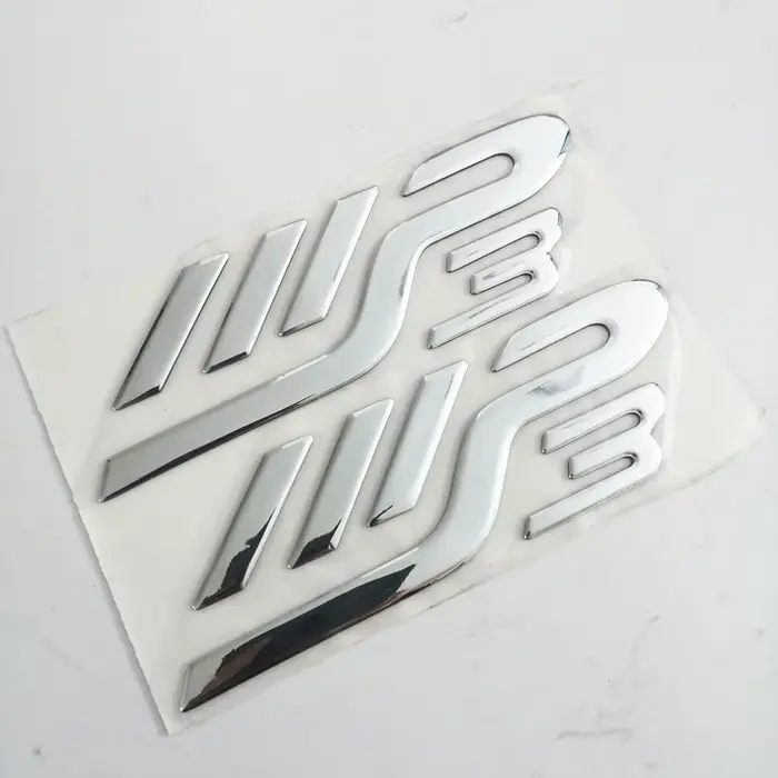 Autocollants argentés de moteur de logos de moto, emblèmes 3D, autocollant de scooter de moto, PIAGGIO MP3, 125, 300, 400, 500