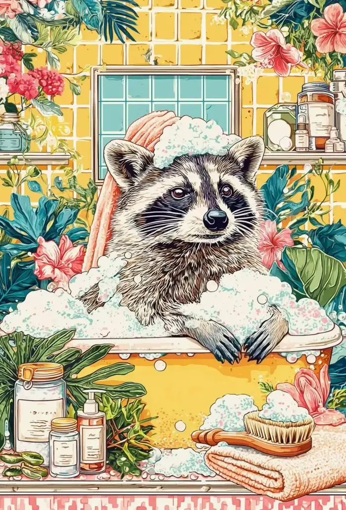 Affiches d'art d'animaux de la Jungle tropicale, impression sur toile de Spa fantastique, salle de b