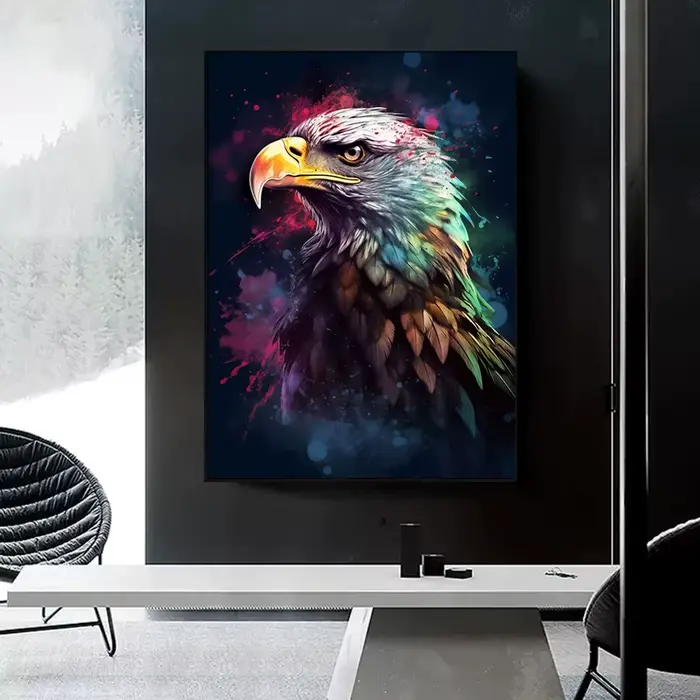 Affiche de Portrait d'animal aquarelle