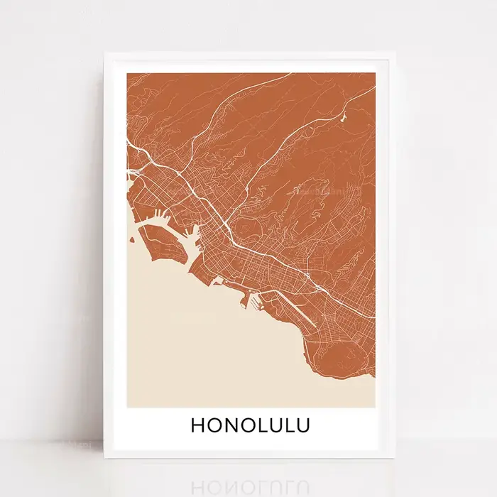 Affiche de carte de CincinnSau