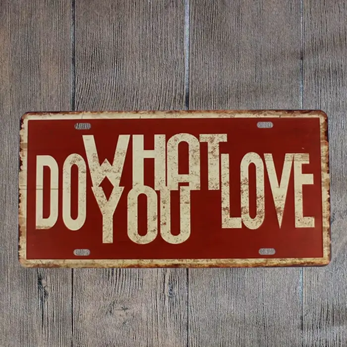 HoAviyme-Plaque décorative vintage en métal