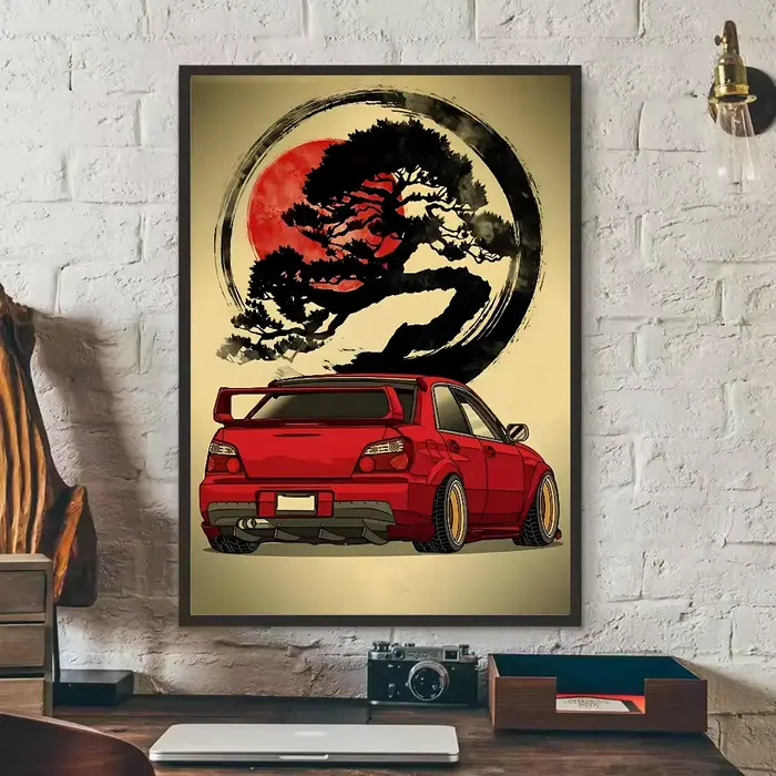Affiche murale autocollante HD étanche, décoration esthétique pour la maison, salon, chambre à couch