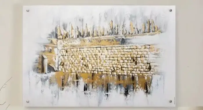 Images personnalisées prière sur le mur de peintures juives peinture à l'huile sur toile faite à la main de haute qualité pour la décoration intérieure salon