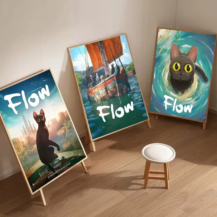 Affiche de film imprimée Flow 2024