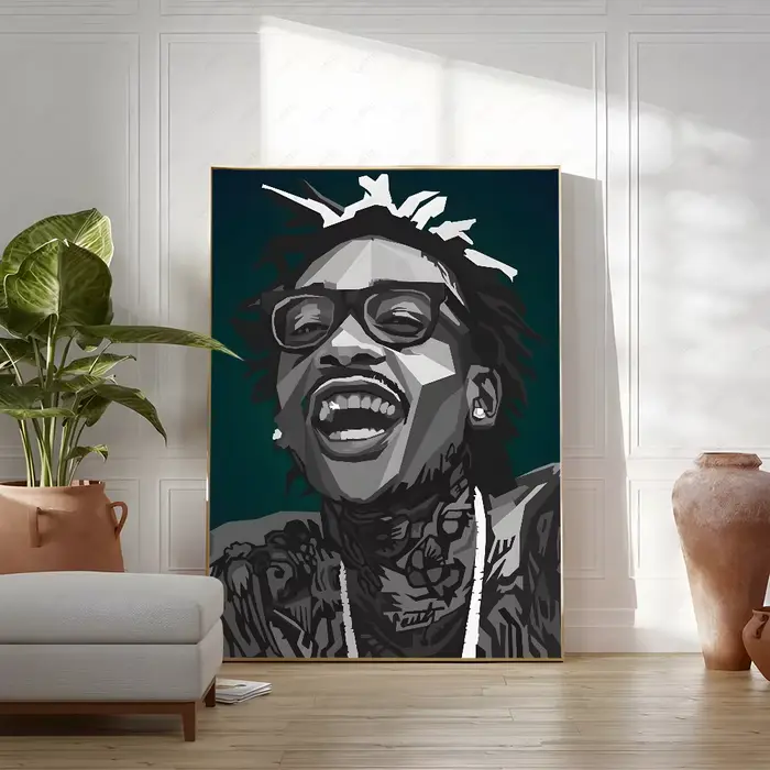 Affiche d'art W-Wizs Khalifas, peinture murale, étude, décoration nordique pour la maison
