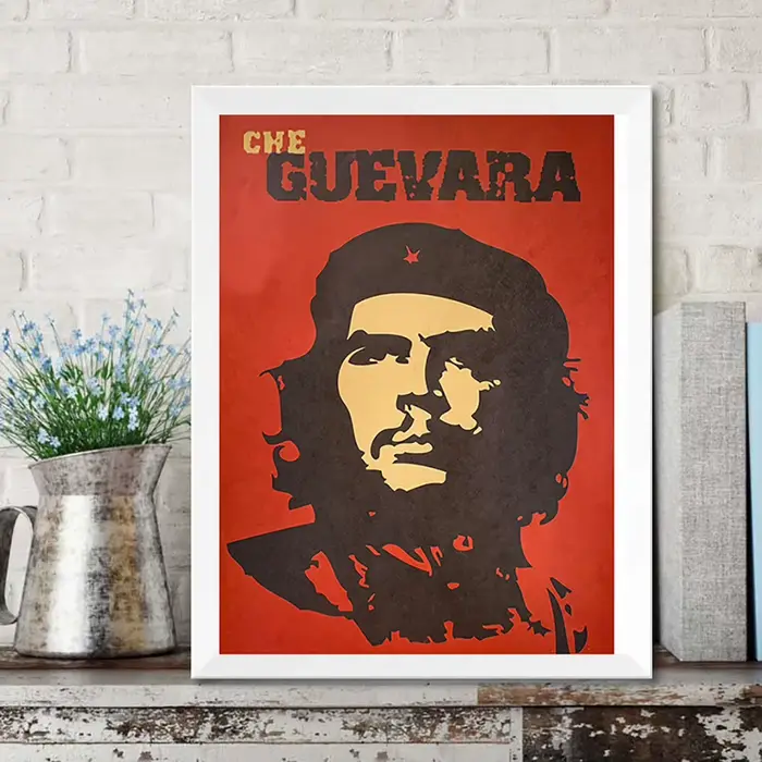 Che Guevara – affiche murale rétro Vintage en papier Kraft, impression de propagande, décoration de 
