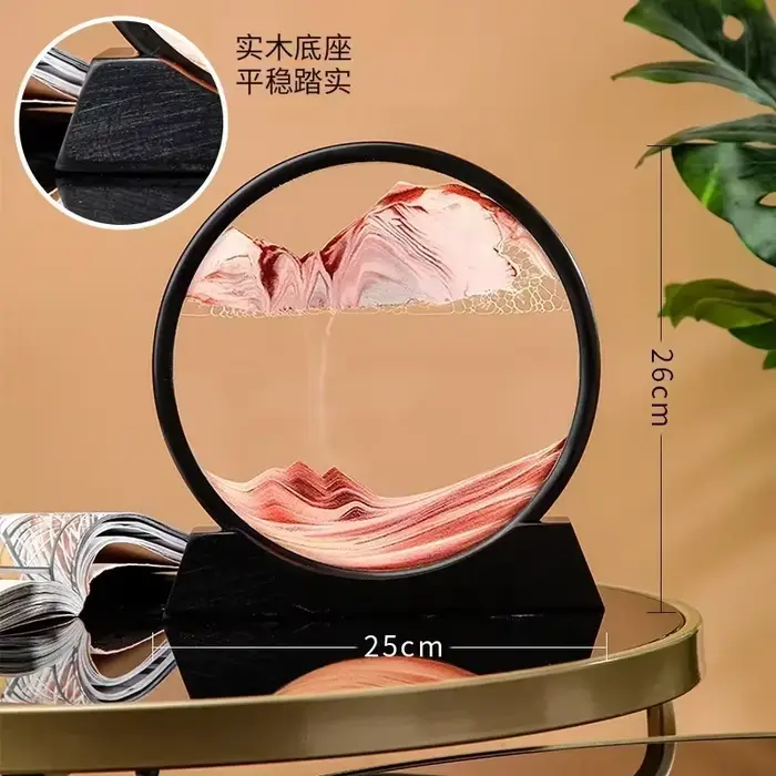 Tableau d'art de sable en mouvement 3D
