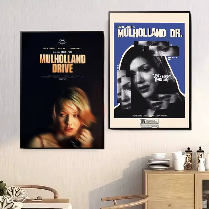 Affiches vintage classiques du film rétro Mulholland Drive