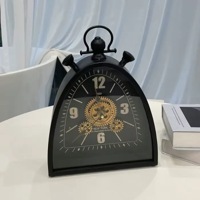 Horloge de Table Antique rétro en métal