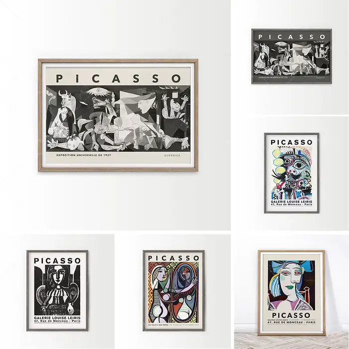 Picasso väggmålFight ar, svartvitt tryck, équipements Picasso tryck, moderna affischer, presentianticorps er, dekoration p252 hemmakontoret,