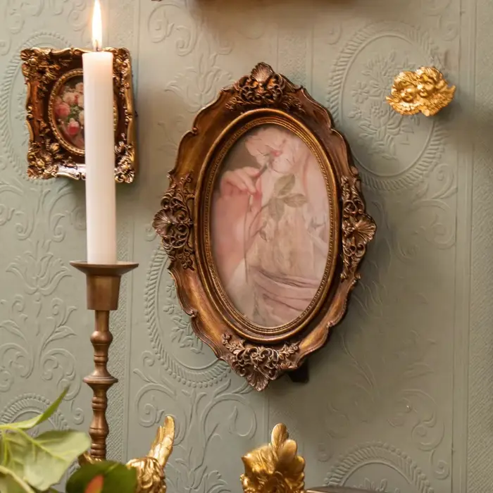 Décoration de cadre Photo en relief de style européen rétro pour les acents muraux de chez l'habitant de la maison