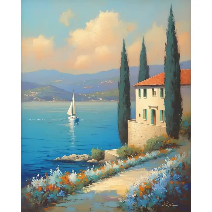 Peinture par numéros CHENISTORY pour adultes, artisanat, peintures décoratives, paysage, acrylique s